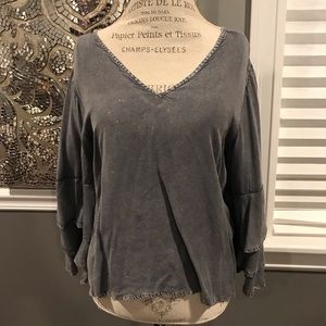 Ruffle sleeve blouse